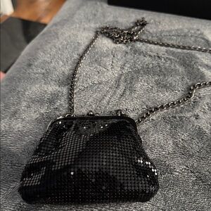 Black Mesh Mini Purse
